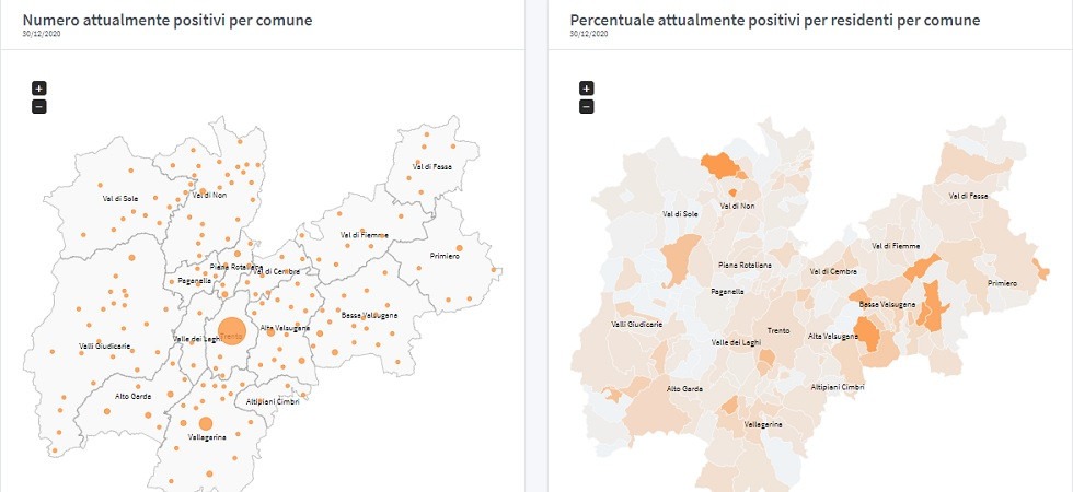 Coronavirus in Trentino, 6 positivi ad Aldeno e 4 casi a Villa Lagarina
